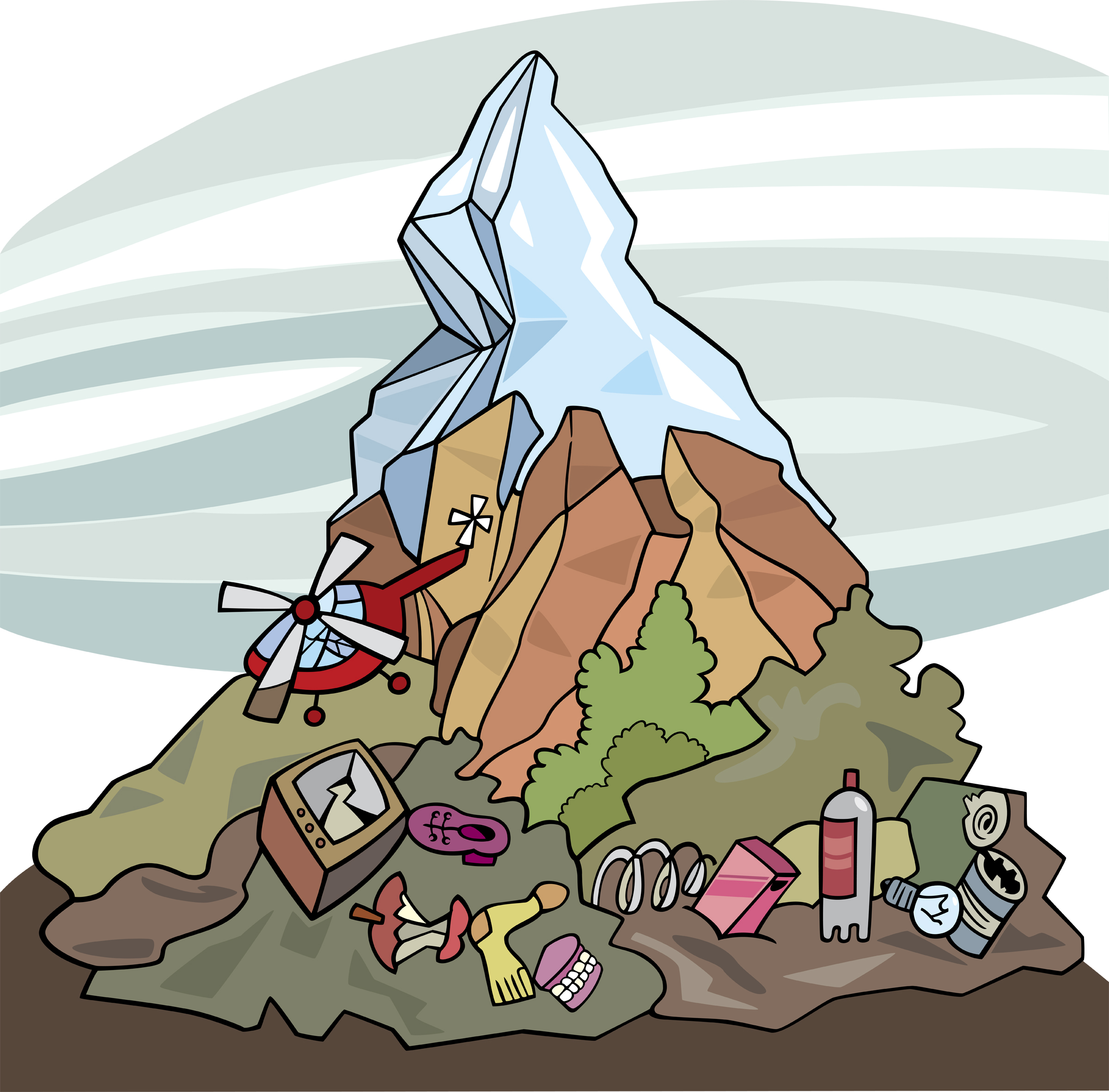 Mountain of garbage